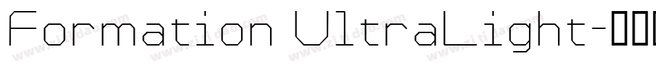 Formation UltraLight字体转换